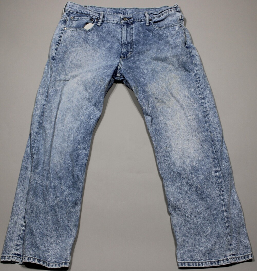 Levi’s 569 Acid Wash Loose Straight Jeans Men’s 36x30 Blue Distressed Fade Y2K